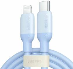 Apple Cablu de date cu incarcare rapida Ugreen, USB tip C-Lightning, Certificat MFI, 1 m, Bleu (20313)