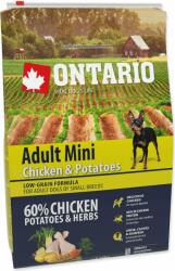 ONTARIO Hrăniți Ontario Adult Mini Chicken & Cartoes 2, 25 kg (214-10535)