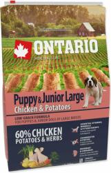 ONTARIO Hrăniți Ontario Puppy & Junior Large Pui și Cartofi 2, 25 kg (214-10435)