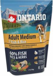 ONTARIO Hrăniți Ontario Adult Mediu Pește și Orez 0, 75 kg (214-10673)