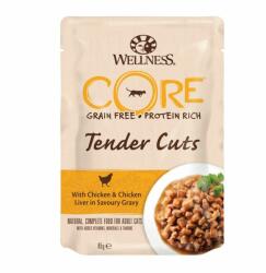 Wellness Core Tender Cuts csirke és csirkemáj 6 x 85 g