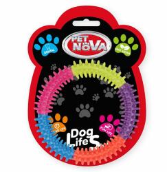 PET NOVA TPR Fogtisztító játék gumisörtékkel kutyák számára - kör, 15 cm