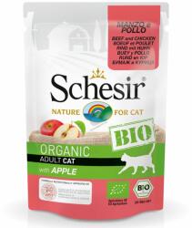 Schesir cat bio marha és csirke almával 6 x 85 g