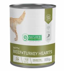 Nature's Protection dog adult Beef & Turkey hearts 6 x 800 g
