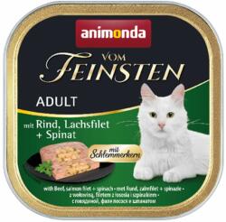Animonda Vom Feinsten Adult Cat marha, lazac + spenót 6 x 100 g