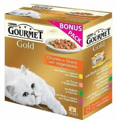 Gourmet GOLD konzervek - mix húsdarabok szószban 96 x 85g