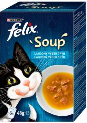 FELIX Soup Delicious válogatás tőkehalból, tonhalból és lepényhalból 18 x 48 g