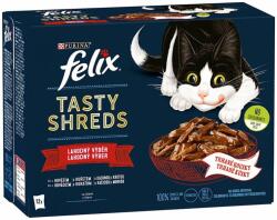FELIX Tasty Shreds mix zacskós eledel, válogatás szószban 48 x 80 g