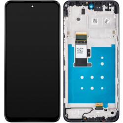 Motorola Moto G13 Előlap Keret+LCD Kijelző+Érintőpanel, Fekete (5D68C22318) Gyári, Service Pack