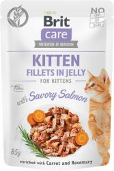 Brit Care Cat Kitten Fillets in Jelly with Savory Salmon 12 x 85 g