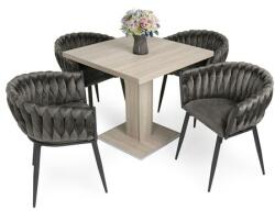 Deluxe szék Cocktail asztallal - 4 személyes étkezőgarnitúra