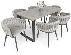  Deluxe szék Zoé asztallal - 6 személyes étkezőgarnitúra