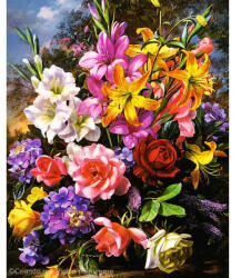 Criando Pictura pe numere Flori 40x50 cm PDP135 (PDP135_5040) Carte de colorat