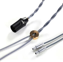 DD HIFI BC150XLR - Szimmetrikus ezüst fejhallgató kábel 4-Pin XLR csatlakozóval - 145cm - LEMO (DDHIFI-BC150XLR-LEMO-145)