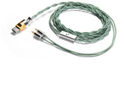 DD HIFI M120B - Type-C csatlakozójú OCC és ezüst Litz fülhallgató kábel távvezérlővel és mikrofonnal - 2-Pin (DDHIFI-M120B-C-2PIN)