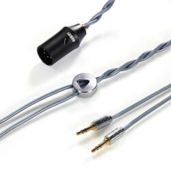 DD HIFI BC150XLR - Szimmetrikus ezüst fejhallgató kábel 4-Pin XLR csatlakozóval - 295cm - 3, 5mm (DDHIFI-BC150XLR-35-295)