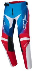 Alpinestars Racer Pneuma 2024 Pantaloni Motocross pentru copii alb-albastru-roșu (AIM174-0037)
