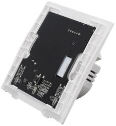 SmartWise B61 UNI Zigbee 3.0 + RF, univerzális bekötésű, 1 áramkörös, fizikai nyomógombos okos villanykapcsoló, ELŐLAP NÉLKÜL (SMW-KAP-B61-ZBRF-NFP) - smart-otthon