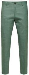 SELECTED Pantaloni cu dungă 'OASIS' verde, Mărimea 52