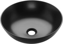 INVENA Tinos, kerámia munkalap mosogató 39, 5x39, 5x13, 5 cm, fekete matt, INV-CE-43-005-C (INV-CE-43-005-C)