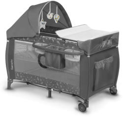 Lionelo Sven Plus multifunkciós utazóágy - Grey Concrete