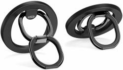  Telefontartó ESR HaloLock - MagSafe kompatibilis, fém kitámasztó, ujjgyűrű - fekete (1db) - tokgalaxis