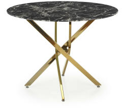 Asztal Houston 1538 (Aranysárga + Fekete márvány)