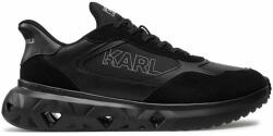 Karl Lagerfeld Sneakers KARL LAGERFELD KL54624 Black Lthr/Suede Mono 30X Bărbați