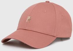 Tommy Hilfiger pamut baseball sapka rózsaszín, sima - rózsaszín Univerzális méret - answear - 23 990 Ft