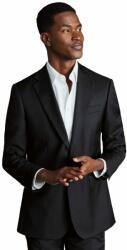 Charles Tyrwhitt Natural Stretch Twill Suit Jacket - Black - Slim fit | 52 | Meghosszabbított
