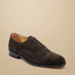 Charles Tyrwhitt Leather Oxford Brogue Shoes - Dark Chocolate - 41