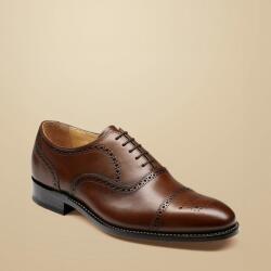 Charles Tyrwhitt Leather Oxford Brogue Shoes - Dark Tan - 42, 5