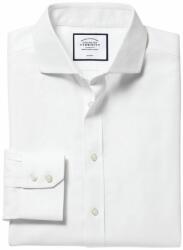 Charles Tyrwhitt Spread Collar Non-Iron Herringbone Shirt - Slim fit | 38 | 84 (Standard)