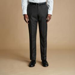Charles Tyrwhitt Natural Stretch Twill Trousers - Charcoal - Classic fit | 38 (Befejezetlen) | 36