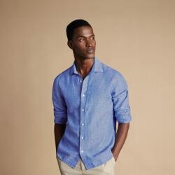 Charles Tyrwhitt Pure Linen Shirt - Cobalt Blue - Slim fit | XL