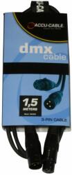 Accu-Cable 1621000007 DMX jelkábel 3 pólusú 1, 5m