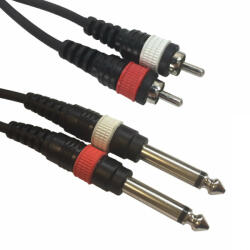 Accu-Cable 1611000049 2x RCA-2x Jack 1, 5m Szerelt Jelkábel
