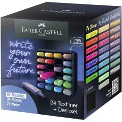 Faber-Castell Szövegkiemelő készlet, 1-5 mm, FABER-CASTELL 1546 , 24 különböző szín (254602) - kellekanyagonline