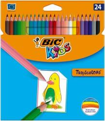 BIC Színes ceruza készlet, BIC KIDS "Tropicolors", 24 különbözõ szín (24 db)
