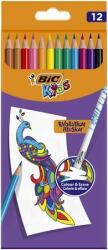 BIC Színes ceruza készlet, BIC "Evolution Illusion", 12 különbözõ szín (12 db)