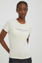 Tommy Jeans pamut póló női, bézs - bézs S - answear - 13 990 Ft