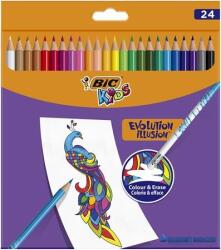 BIC Színes ceruza készlet, BIC "Evolution Illusion", 24 különböző szín (BC987869) - kecskemetirodaszer