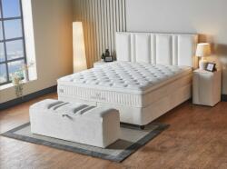 ABC Bedding Aura Sleep kárpitozott ágyneműtartós ágy matraccal (ágykeret+matrac) 90x200