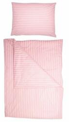 Vlnka Lenjerie de pat din bumbac - dungă roz mărimi așternuturi 140x200 (12-00306-140)