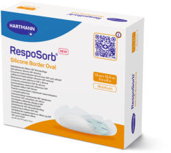 HARTMANN RespoSorb® Silicone Border Oval (13x15, 5 cm; 10 db) (4130080)