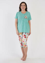 vienetta Nagyméretű halásznadrágos gombos női pizsama (NPI9062_3XL)