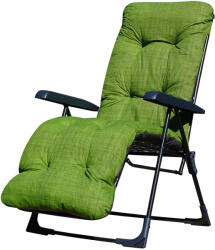 Patio Malaga Plus összecsukható kerti szék lábtartóval zöld