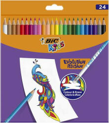 BIC Színes ceruza készlet, BIC "Evolution Illusion", 24 különböző szín (987869)