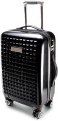 Kimood masszív kis méretű gurulós bőrönd KI0807, Black
