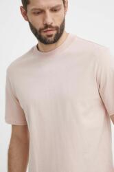 Hugo pamut póló rózsaszín, férfi, sima - rózsaszín XL - answear - 22 990 Ft